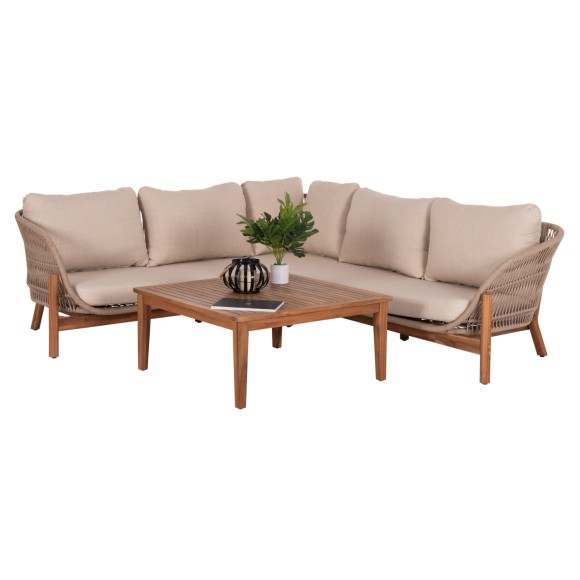 ΣΕΤ ΣΑΛΟΝΙ ΓΩΝΙΑ ΕΞ. ΧΩΡΟΥ 3ΤΜΧ FB96223 ΞΥΛΟ ΑΚΑΚΙΑΣ-ΑΛΟΥΜΙΝΙΟ-ΣΧΟΙΝΙ