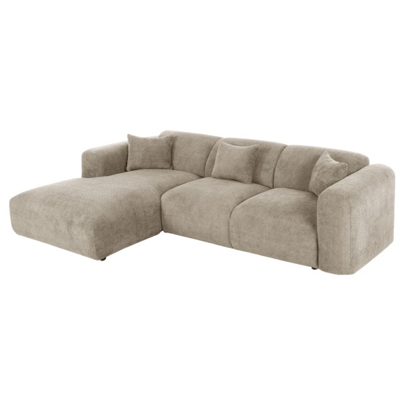 ΚΑΝΑΠΕΣ ΓΩΝΙΑ (ΑΡΙΣΤΕΡΗ) FB93275.01L ΜΠΕΖ ΥΦΑΣΜΑ 110-282x98-160x72Υεκ.