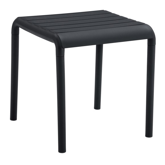 ΤΡΑΠΕΖΑΚΙ ΤΕΤΡΑΓΩΝΟ FB96335.02 ΠΟΛΥΠΡΟΠΥΛΕΝΙΟ ΣΕ ΜΑΥΡΟ 45x45x47Υεκ.