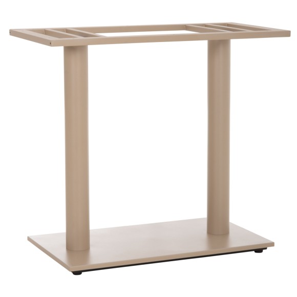 ΒΑΣΗ ΤΡΑΠΕΖΙΟΥ ΜΕΤΑΛΛΙΚΗ ΔΙΠΛΗ FB9435.25 ΚΑΠΟΥΤΣΙΝΟ ΜΑΤ ΜΕ ΡΕΓΟΥΛΑΤΟΡΟΥΣ 80Χ40Χ72Υεκ.