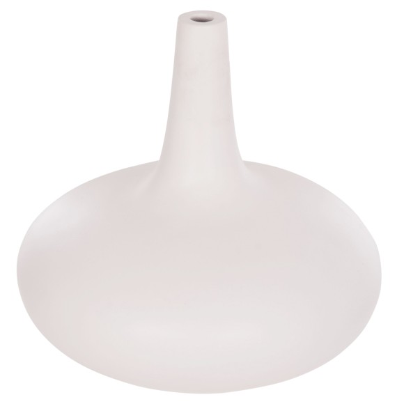 ΕΠΙΤΡΑΠΕΖΙΟ ΔΙΑΚΟΣΜΗΤΙΚΟ ΒΑΖΟ FB94663.02M FIBER CEMENT ΣΕ ΛΕΥΚΟ--Φ30x29.5Υεκ