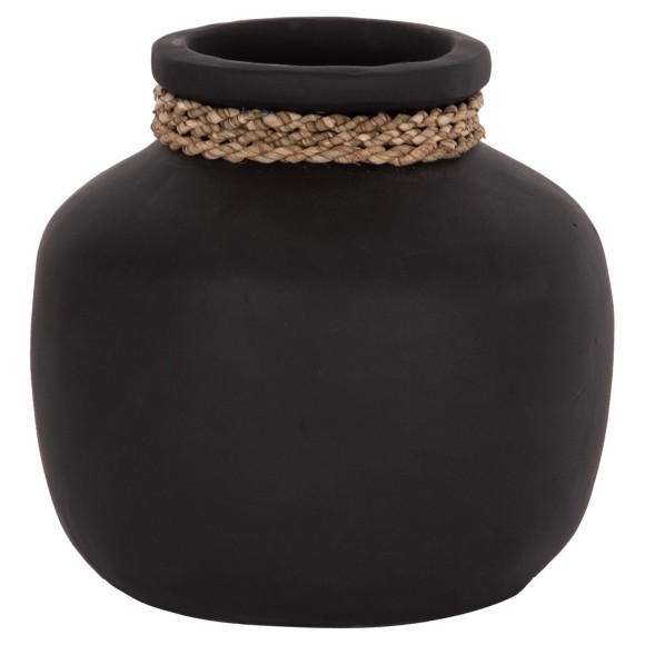 ΕΠΙΤΡΑΠΕΖΙΟ ΔΙΑΚΟΣΜΗΤΙΚΟ ΒΑΖΟ FB94687.01S ΤΕΡΑΚΟΤΑ ΣΕ ΜΑΥΡΟ--Φ22x20Υεκ.