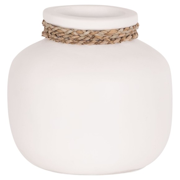 ΕΠΙΤΡΑΠΕΖΙΟ ΔΙΑΚΟΣΜΗΤΙΚΟ ΒΑΖΟ FB94687.02S ΤΕΡΑΚΟΤΑ ΣΕ ΛΕΥΚΟ--Φ22x20Υεκ.