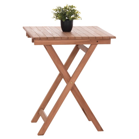 ΤΡΑΠΕΖΙ ΣΚΗΝΟΘΕΤΗ ΤΕΤΡΑΓΩΝΟ FB918121 ΞΥΛΟ TEAK--ΦΥΣΙΚΟ 60x60x75Υεκ.