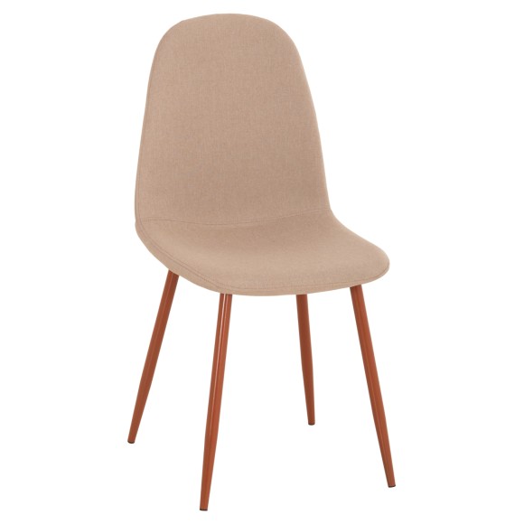 ΚΑΡΕΚΛΑ FB900100.07 ΥΦΑΣΜΑ ΜΠΕΖ ΚΑΙ ΚΑΦΕ ΜΕΤΑΛΛΙΚΑ ΠΟΔΙΑ 45x48x89.5Υεκ. - 4τμχ