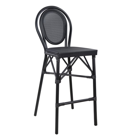 ΣΚΑΜΠΟ ΑΛΟΥΜΙΝΙΟΥ FB95060 BAMBOO LOOK ΜΑΥΡΟ ΜΕ TEXTLINE 44x52x115Υεκ.