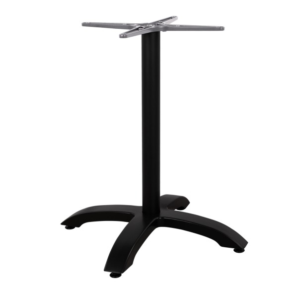 ΒΑΣΗ ΑΛΟΥΜΙΝΙΟΥ FB9460.01 ΜΑΥΡΟ ΜΑΤ 66Χ66Χ72Υεκ. ΜΕ ΣΤΑΥΡΟ 48Χ48εκ.