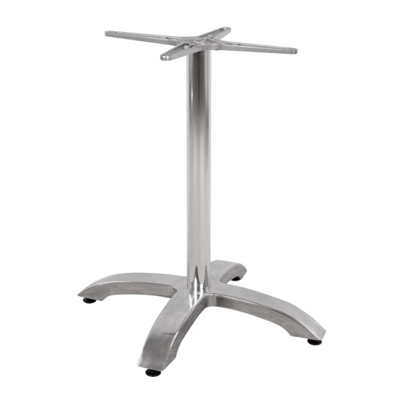 ΒΑΣΗ ΑΛΟΥΜΙΝΙΟΥ FB9460.03 ΧΡΩΜΙΟΥ 66Χ66Χ72Υεκ. ΜΕ ΣΤΑΥΡΟ 48Χ48εκ.