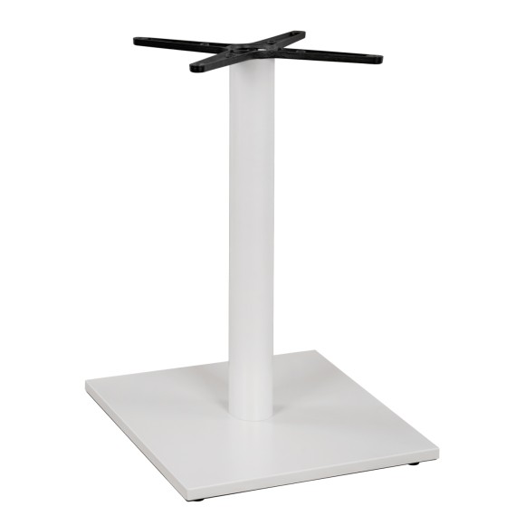 ΒΑΣΗ ΜΕΤΑΛΛΙΚΗ ΛΕΥΚΗ ΜΑΤ 46Χ46Χ72εκ. ΜΕ ΣΤΑΥΡΟ 46Χ46 ΚΑΙ ΡΕΓΟΥΛΑΤΟΡΟΥΣ FB9438.02