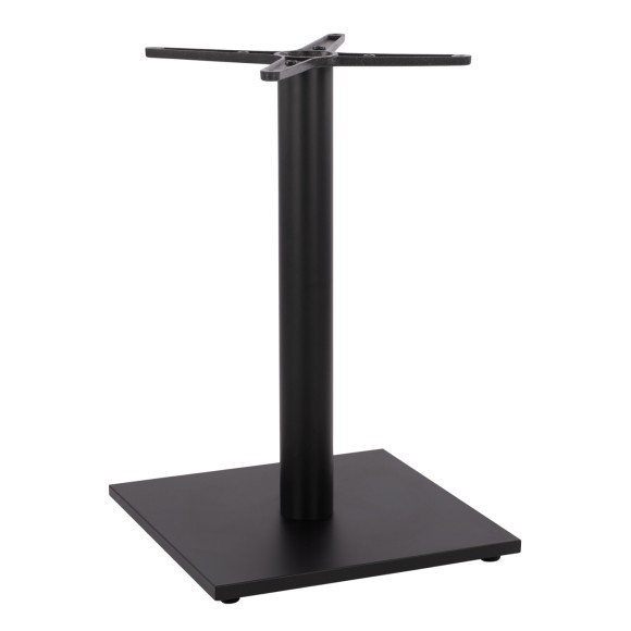 ΒΑΣΗ ΜΕΤΑΛΛΙΚΗ ΜΑΥΡΗ ΜΑΤ 45Χ45Χ72εκ. ΜΕ ΣΤΑΥΡΟ 46Χ46 ΚΑΙ ΡΕΓΟΥΛΑΤΟΡΟΥΣ FB9438