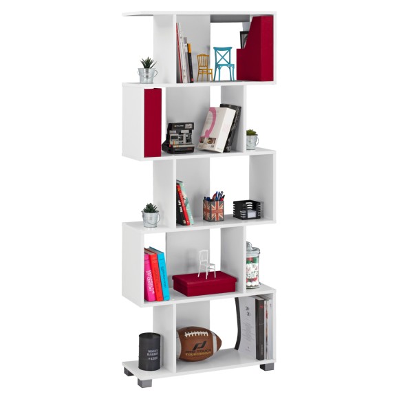 ΒΙΒΛΙΟΘΗΚΗ ΜΕΛΑΜΙΝΗΣ FB92385.04 ΛΕΥΚΗ 70x25x177 εκ.