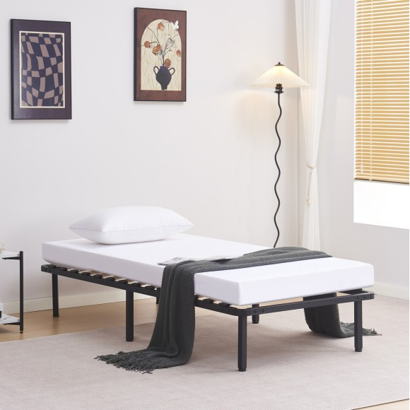 ΚΡΕΒΑΤΙ-ΥΠΟΣΤΡΩΜΑ FB9693.01 ΜΕΤΑΛΛΙΚΟ ΜΑΥΡΟ ΓΙΑ ΣΤΡΩΜΑ 190x90εκ