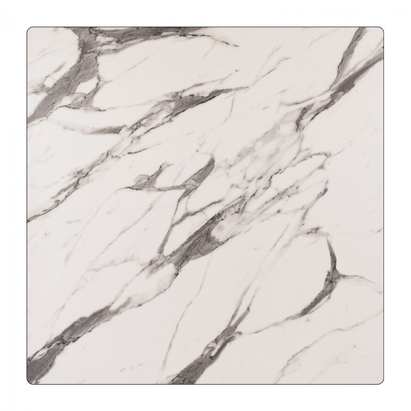 ΕΠΙΦΑΝΕΙΑ ΤΡΑΠΕΖΙΟΥ HPL FB95839.11 MARBLE WHITE-GREY 80x80 εκ. ΠΑΧΟΥΣ 12mm.