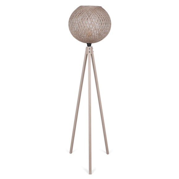 ΦΩΤΙΣΤΙΚΟ ΔΑΠΕΔΟΥ ΞΥΛΙΝΟ ΚΑΙ ΚΑΠΕΛΟ ΑΠΟ ΣΧΟΙΝΙ ΜΠΕΖ FB97376.01 Φ38x145Υ εκ.