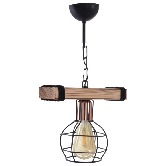 ΦΩΤΙΣΤΙΚΟ ΟΡΟΦΗΣ ME ΞΥΛΟ ΚΑΙ ΜΕΤΑΛΛΙΚΟ ΠΛΕΓΜΑ 30x16x50Υεκ.FB97680.01