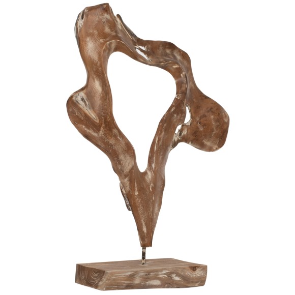 ΕΠΙΤΡΑΠΕΖΙΟ ΔΙΑΚΟΣΜΗΤΙΚΟ FB97715 ΑΠΟ ΜΑΣΙΦ ΞΥΛΟ ΤEAK WHITEWASH 41,5Χ15Χ63Y ΕΚ.