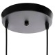 ΦΩΤΙΣΤΙΚΟ ΟΡΟΦΗΣ ΚΡΕΜΑΣΤΟ FB94035 2 ΚΥΒΟΙ ΜΑΥΡΟ ΜΕΤΑΛΛΟ Φ18x130Yεκ.