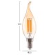 ΛΑΜΠΤΗΡΑΣ FB94047.02 ΣΤΥΛ ΦΛΟΓΑ LED FILAMENT 6W E14 3000K GOLD DIMMABLE