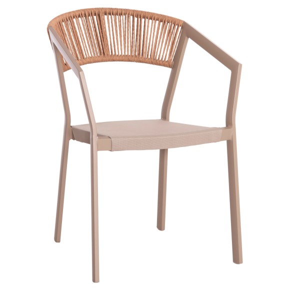 ΠΟΛΥΘΡΟΝΑ ΑΛΟΥΜΙΝΙΟΥ FB95891.03 ΣΑΜΠΑΝΙΖΕ ΣΚΕΛΕΤΟΣ&TEXTLINE- RATTAN 56x58x80.5Υ εκ.