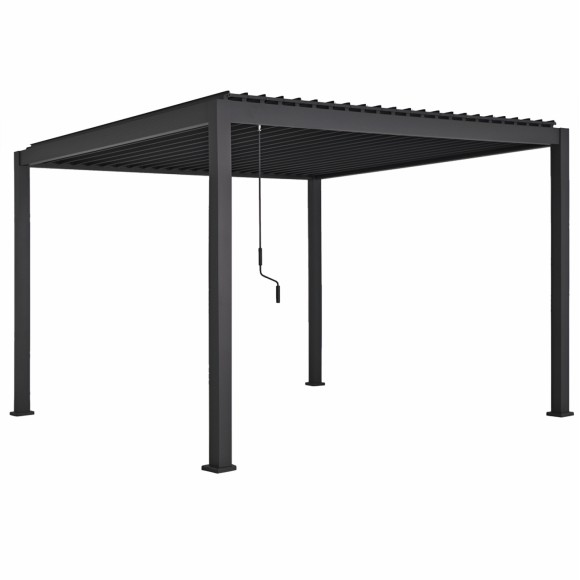 ΒΙΟΚΛΙΜΑΤΙΚΗ ΠΕΡΓΚΟΛΑ ΑΛΟΥΜΙΝΙΟY FB96611.01 ΜΕ ΜΕΤΑΛ. ΠΕΡΣΙΔΕΣ--300x300x240Υ