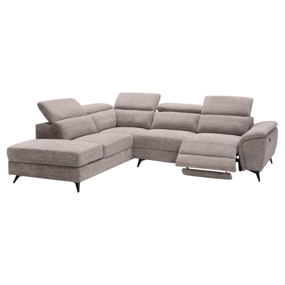 ΚΑΝΑΠΕΣ ΑΡΙΣΤΕΡΗ ΓΩΝΙΑ-ΑΝΑΚΛΙΣΗ & ΑΠΟΘ.ΧΩΡΟΣ FB93339.01L ΓΚΡΙ ΥΦΑΣΜΑ 284x224x76Υεκ