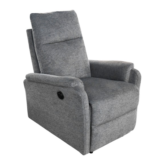 ΠΟΛΥΘΡΟΝΑ RELAX ΜΕ ΗΛΕΚΤΡΙΚΗ ΑΝΑΚΛΙΣΗ FB93309.03 ΓΚΡΙ ΥΦΑΣΜΑ 75x86x100Yεκ