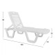ΞΑΠΛΩΣΤΡΑ ΠΑΡΑΛΙΑΣ ΠΛΑΣΤΙΚΗ ΛΕΥΚΗ ΑΝΑΚΛΙΝΟΜΕΝΗ RELAX FB911424 70x190x36cm