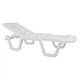 ΞΑΠΛΩΣΤΡΑ ΠΑΡΑΛΙΑΣ ΠΛΑΣΤΙΚΗ ΛΕΥΚΗ ΑΝΑΚΛΙΝΟΜΕΝΗ RELAX FB911424 70x190x36cm