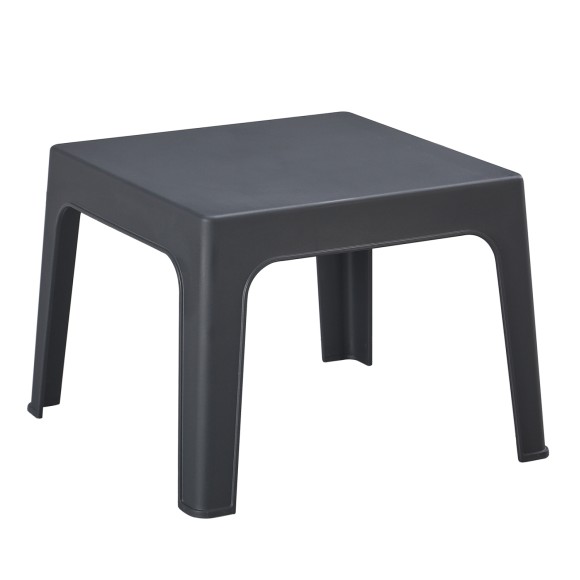 ΤΡΑΠΕΖΑΚΙ ΤΕΤΡΑΓΩΝΟ FB96371.10 ΠΟΛΥΠΡΟΠΥΛΕΝΙΟ ΣΕ ΣΚΟΥΡΟ ΓΚΡΙ 56x56x40Υεκ.