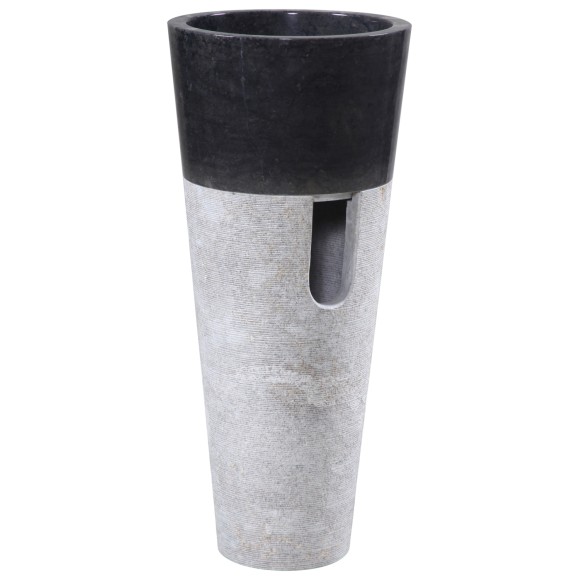 ΝΙΠΤΗΡΑΣ ΜΑΡΜΑΡΙΝΟΣ ΚΩΝΙΚΟΣ ΣΕ ΜΑΥΡΟ & ΓΚΡΙ Φ40x90Yεκ.FB97808.01