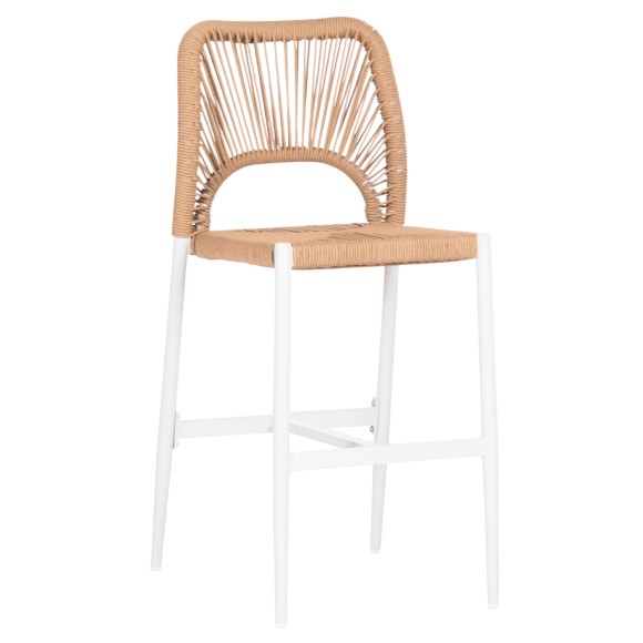 ΣΚΑΜΠΟ ΜΠΑΡ ΜΕΣ.ΥΨΟΥΣ FB95920.01 ΛΕΥΚΟ ΑΛΟΥΜΙΝΙΟ--ΜΠΕΖ ΣΥΝΘ.RATTAN 40x55.5x99Yεκ