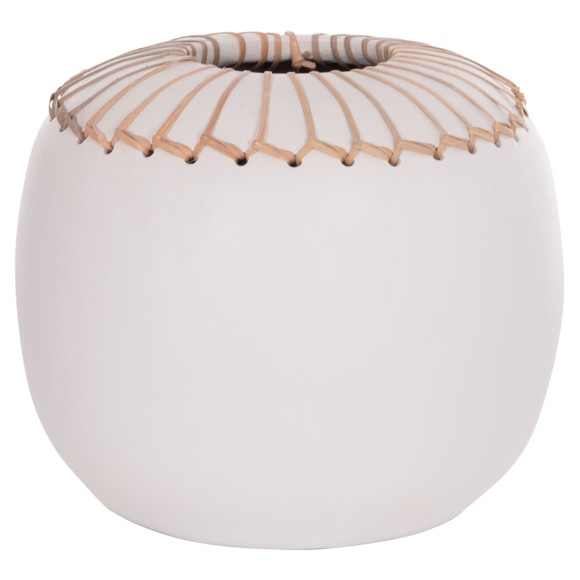 ΕΠΙΤΡΑΠΕΖΙΟ ΔΙΑΚΟΣΜΗΤΙΚΟ ΒΑΖΟ FB94675.02L TΕΡΑΚΟΤΑ ΣΕ ΛΕΥΚΟ--Φ22x20Υεκ.