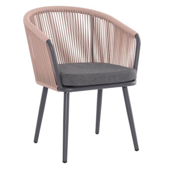 ΠΟΛΥΘΡΟΝΑ ΑΛΟΥΜΙΝΙΟΥ FB95548.12 ΑΝΘΡΑΚΙ-ΜΠΕΖ ΣΧΟΙΝΙ 60x62x80,5Υεκ - 4τμχ