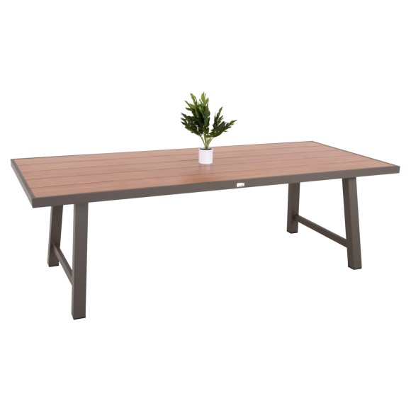 ΤΡΑΠΕΖΙ ΑΛΟΥΜΙΝΙΟΥ FB96060.04 ΣΑΜΠΑΝΙ ΜΕ ΕΠΙΦΑΝΕΙΑ ΑΠΟΜΙΜΗΣΗΣ ΞΥΛΟΥ 240Χ105Χ75Υεκ.