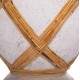ΔΙΑΚΟΣΜΗΤΙΚΟ ΒΑΖΟ ΔΑΠΕΔΟΥ FB94672.02L TERRACOTTA ΛΕΥΚΟ--RATTAN Φ32x62.5Υεκ.