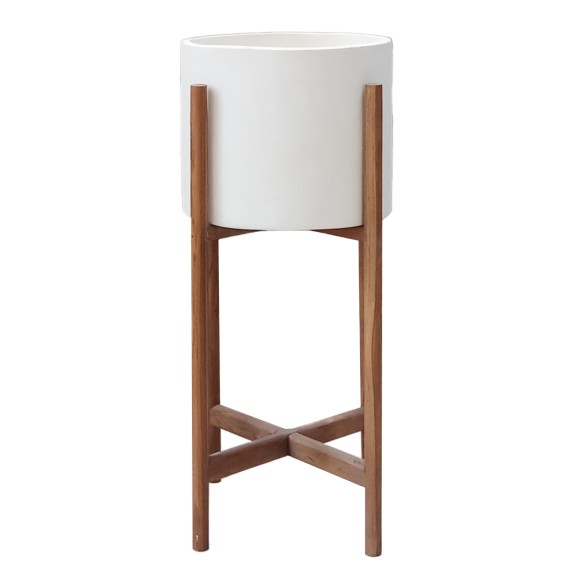 ΓΛΑΣΤΡΑ ΕΣΩΤ.ΧΩΡΟΥ FB94684.02S FIBER CEMENT ΧΡΩΜΑ ΛΕΥΚΟ--ΒΑΣΗ TEAK Φ27x56Υ