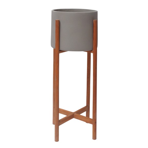 ΓΛΑΣΤΡΑ ΕΣΩΤ.ΧΩΡΟΥ FB94684.03S FIBER CEMENT ΧΡΩΜΑ ΓΚΡΙ--ΒΑΣΗ TEAK Φ27x56Υ