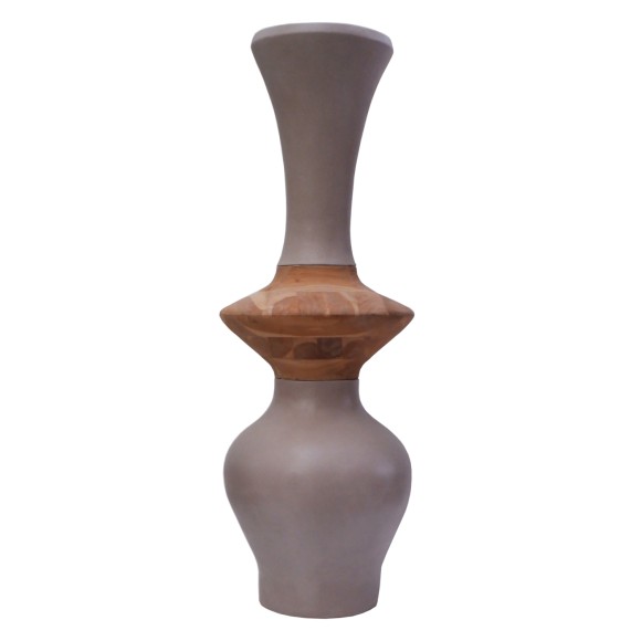 ΔΙΑΚΟΣΜΗΤΙΚΟ ΒΑΖΟ ΔΑΠΕΔΟY FB94660.05S FIBER CEMENT TAUPE--ΞΥΛΟ ΤΕΑΚ Φ45x115Υεκ