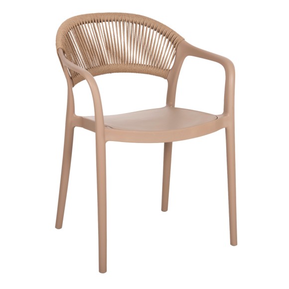 ΠΟΛΥΘΡΟΝΑ ΠΟΛΥΠΡΟΠΥΛΕΝΙΟΥ FB96155.03 ΚΑΠΟΥΤΣΙΝΟ ΜΕ ΜΠΕΖ ΣΧΟΙΝΙ 56,5x53x80Υεκ.