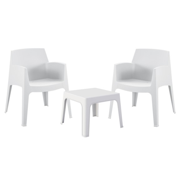 ΣΕΤ 3ΤΜΧ ΠΟΛΥΠΡΟΠΥΛΕΝΙΟΥ FB921267.01 ΤΡΑΠΕΖΑΚΙ & 2 ΠΟΛΥΘΡΟΝΕΣ-ΛΕΥΚΟ