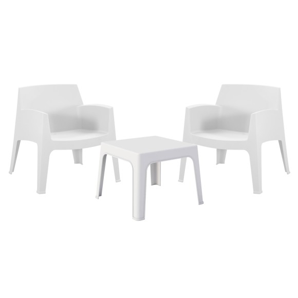 ΣΕΤ LOUNGE 3ΤΜΧ FB921274.01 ΛΕΥΚΟ ΠΟΛΥΠΡΟΠΥΛΕΝΙΟ