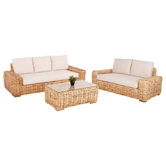 ΣΕΤ ΣΑΛΟΝΙ ΕΞ.ΧΩΡΟΥ FB911941 3ΤΜΧ ΦΥΣΙΚΟ RATTAN-ΛΕΥΚΑ ΜΑΞΙΛΑΡΙΑ