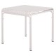 ΤΡΑΠΕΖΙ ΤΕΤΡΑΓΩΝΟ ΑΛΟΥΜΙΝΙΟΥ FB96338.02 ΛΕΥΚΟ 80x80x75Υεκ.
