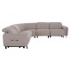 ΓΩΝΙΑΚΟΣ ΚΑΝΑΠΕΣ ΜΕ RECLINE FB93290.02 ΜΠΕΖ ΥΦΑΣΜΑ 260x260x90(κάθισμα)x94Υεκ.