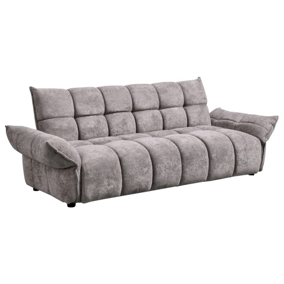 ΚΑΝΑΠΕΣ ΚΡΕΒΑΤΙ FB93314.01 ΓΚΡΙ ΥΦΑΣΜΑ--ΚΑΘΙΣΜΑ POCKET SPRINGS 240-250x90x85Υεκ.