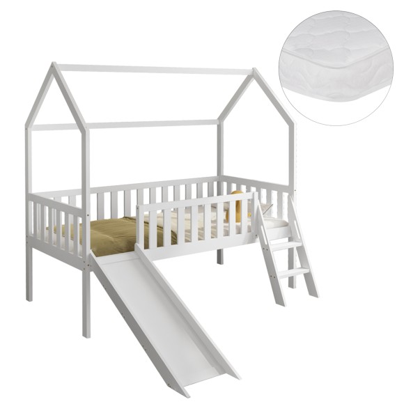 ΚΡΕΒΑΤΙ ΠΑΙΔΙΚΟ ΤΣΟΥΛΗΘΡΑ FB921310.01 ΠΕΥΚΟ ΣΕ ΛΕΥΚΟ--ΜΕ ΣΤΡΩΜΑ 90x190εκ