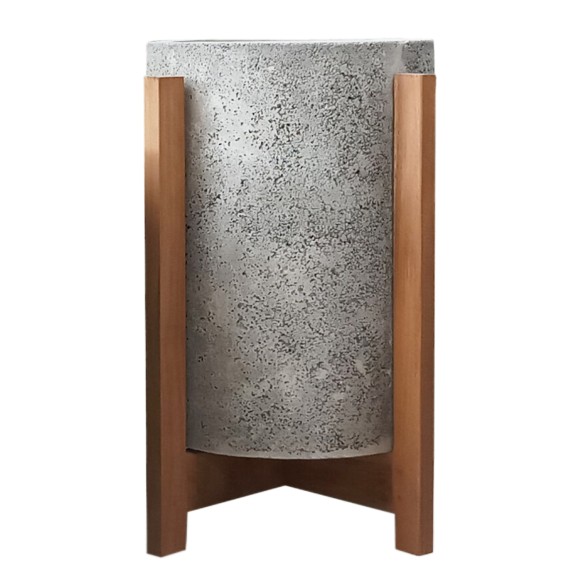 ΓΛΑΣΤΡΑ ΕΣΩΤ.ΧΩΡΟΥ FB94682.03S FIBER CEMENT ΓΚΡΙ-TEAK ΒΑΣΗ Φ33x42Υεκ