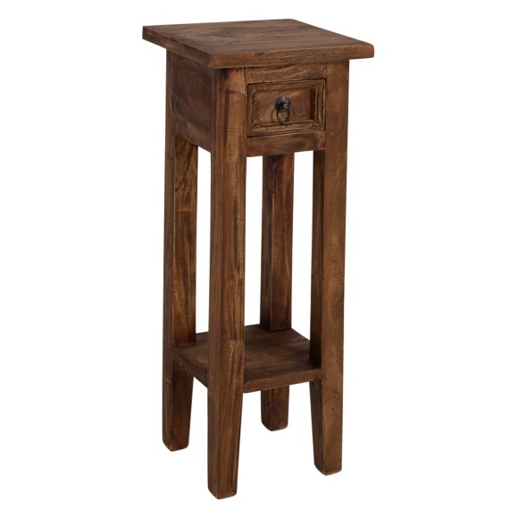 ΒΟΗΘΗΤΙΚΟ ΤΡΑΠΕΖΑΚΙ ΑΠΟ ΜΑΟΝΙ ΞΥΛΟ ΜΕ ΣΥΡΤΑΡΑΚΙ 25x25x66,5Υεκ.FB99484.01