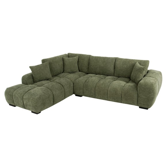 ΚΑΝΑΠΕΣ ΓΩΝΙΑ (ΑΡΙΣΤΕΡΗ) FB93266.14L ΠΡΑΣΙΝΟ ΥΦΑΣΜΑ 298x102-208x85Υεκ.