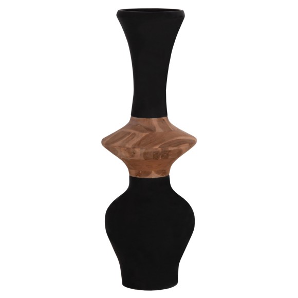 ΔΙΑΚΟΣΜΗΤΙΚΟ ΒΑΖΟ ΔΑΠΕΔΟΥ FB94660.01S FIBER CEMENT ΜΑΥΡΟ--ΞΥΛΟ ΤΕΑΚ Φ45x115Υεκ